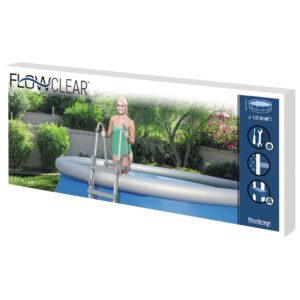 Bestway 4-stupňový bezpečnostný rebrík do bazéna Flowclear 122 cm - eshop