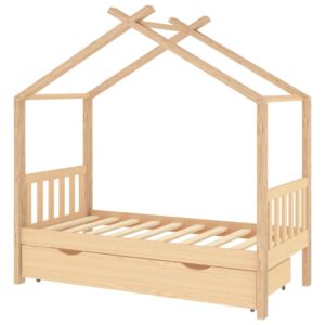 Detský posteľný rám so zásuvkou 80x160 cm masívna borovica Produkt