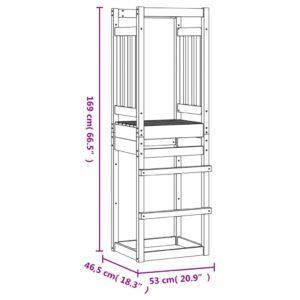 Produkt  Hracia veža 53x46,5x169 cm impregnované drevo borovica