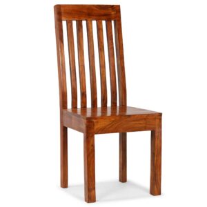 Jedálenské stoličky 2 ks, drevený masív s medovým náterom - predaj