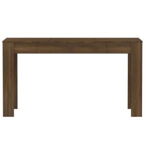 Jedálenský stôl hnedý dub 140x74,5x76 cm spracované drevo Foto