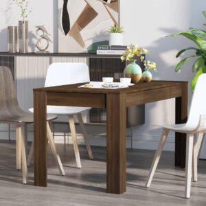 Fotka  Jedálenský stôl hnedý dub 140x74,5x76 cm spracované drevo