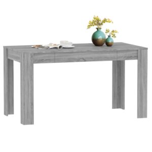 Jedálenský stôl sivý dub somoma 140x74,5x76 cm spracované drevo - eshop