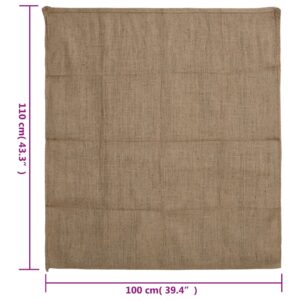 Jutové vrecia 5 ks 100x110 cm 100 % juta 340 gsm - predaj