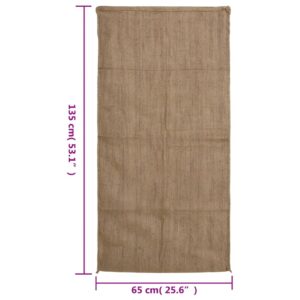 Jutové vrecia 5 ks 65x135 cm 100 % juta 340 gsm - predaj