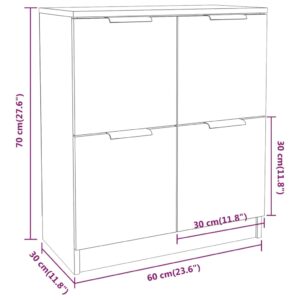 Produkt  Komoda lesklá biela 60x30x70 cm spracované drevo