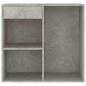 Fotka  Kozmetická skrinka, betónovo sivá 80x40x75 cm, kompozitné drevo