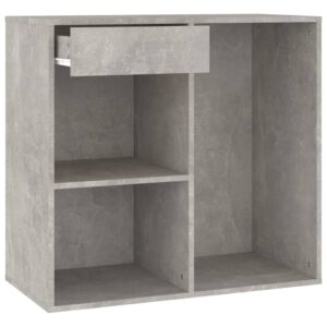 Kozmetická skrinka, betónovo sivá 80x40x75 cm, kompozitné drevo - eshop