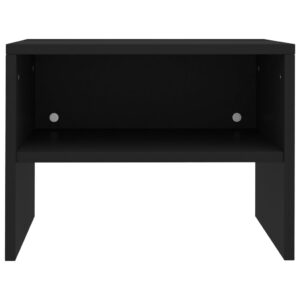 Nočný stolík čierny 40x30x30 cm drevotrieska Obrázok