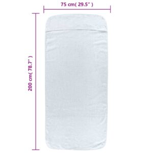 Produkt  Plážové uteráky 2 ks biele 75x200 cm látka 400 GSM
