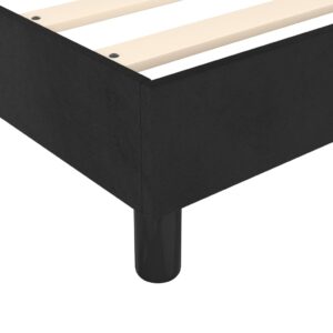 Rám na boxspring posteľ čierny 90x200 cm zamat - predaj