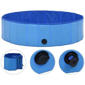 Skladací bazén pre psov modrý 120x30 cm PVC Produkt