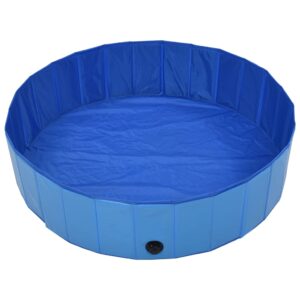 Skladací bazén pre psov modrý 120x30 cm PVC Foto