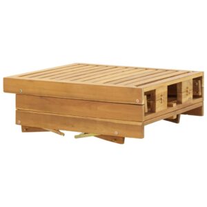 Skladacie záhradné ležadlo s podložkou masívne akáciové drevo - eshop