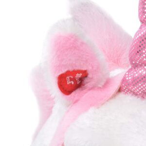 Stojaci plyšový hračkársky jednorožec, bielo ružový XXL Obrázok