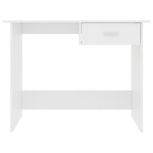 Stôl biely 100x50x76 cm drevotrieska Obrázok