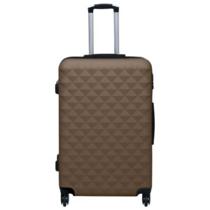 Súprava cestovných kufrov s tvrdým krytom 3 ks hnedá ABS Produkt