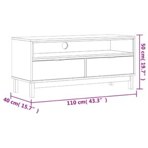 Obrázok  TV skrinka FLAM 110x40x50 cm masívna borovica