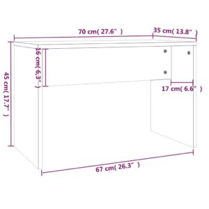 Taburetka farba dubu sonoma 70x35x45 cm spracované drevo - eshop