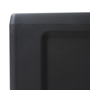 Foto  Záhradná skladoavcia skrinka s 4 policami, čierna
