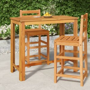 Záhradný barový stôl 120x60x105 cm akáciové masívne drevo