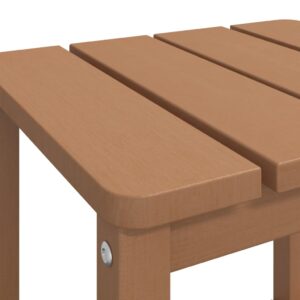 Záhradný stôl Adirondack hnedý 38x38x46 cm HDPE - eshop