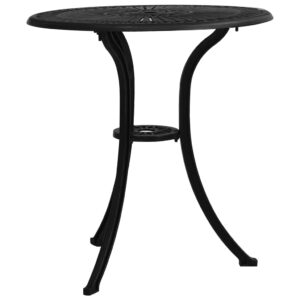 Záhradný stôl čierny 62x62x65 cm liaty hliník Produkt