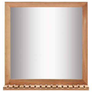Zrkadlo do kúpeľne masívne orechové drevo 60x12x62 cm Produkt