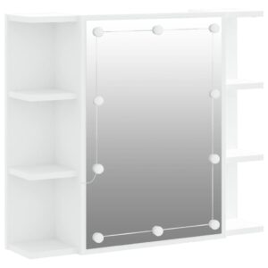 Zrkadlová skrinka s LED biela 70x16,5x60 cm Produkt
