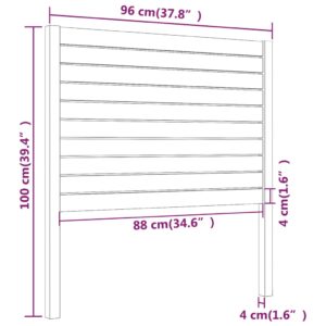 Čelo postele 96x4x100 cm masívna borovica - eshop