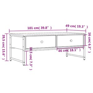 Predaj  Konferenčný stolík sivý sonoma 101x49x39,5 cm kompozitné drevo