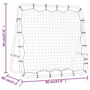 Nastaviteľná futbalová odrazová sieť 96x80x96 cm oceľ a PE - predaj