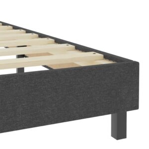 Rám na boxspring posteľ, sivý, látka 160x200 cm - eshop