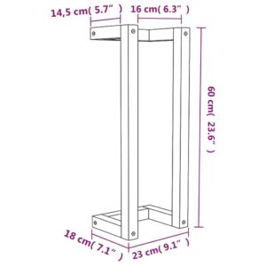 Produkt  Stojan na uteráky biely 23x18x60 cm masívna borovica