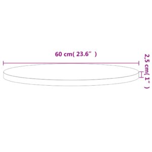 Stolová doska Ø60x2,5 cm okrúhla masívny buk Obrázok