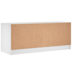 Produkt  TV skrinka so sklenenými dvierkami biela 102x37x42 cm