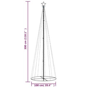 Obrázok  Vianočný stromček, kužeľ 310 LED, teplé biele svetlo 100x300 cm