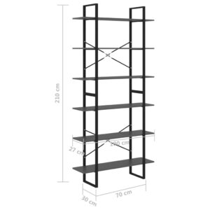 Produkt  Vysoká skrinka sivá 100x30x210 cm masívna borovica