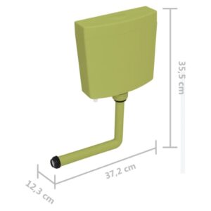 WC nádržka so spodným prívodom vody 3/6 l, olivovo zelená - predaj