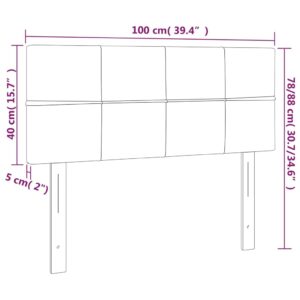 Produkt  Čelo postele čierne 100x5x78/88 cm látka