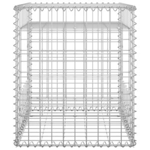 Fotka  Gabiónové koše/stĺpy 2 ks 50x50x60 cm železo