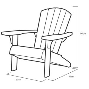 Keter Adirondack stolička Troy grafit - eshop