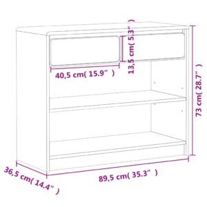 Produkt  Konzolový stolík SAUDA dub 89,5x36,5x73 cm borovicový masív