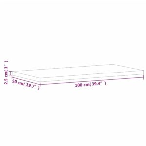 Kúpeľňová doska 100x50x2,5 cm masívny buk - predaj