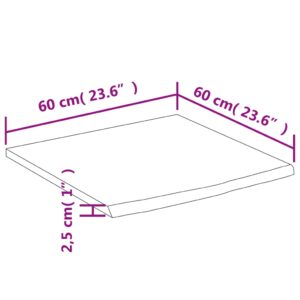 Produkt  Kúpeľňová doska 60x60x2,5 cm štvorec akáciový masív