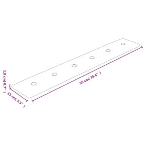 Produkt  Nástenné panely 12 ks krémové 90x15 cm umelá koža 1,62 m²