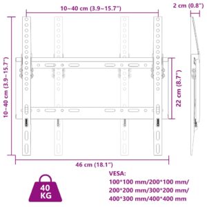 Produkt  Nástenný držiak na TV 26-63-palcov Max VESA 400x400 mm 40 kg