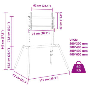 Obrázok  Podstavec pod TV 37-86-palcov Max VESA 400x600 mm 60 kg