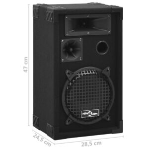 Foto  Profesionálne pasívne hifi reproduktory 2 ks 800 W čierne