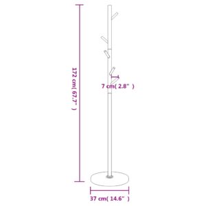 Produkt  Stojan na kabáty čierny 172 cm práškovo lakované železo